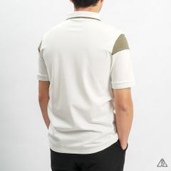 Áo polo viền cổ phối ống tay thêu G!