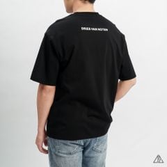 Áo thun cổ tròn thêu chữ RUBO