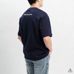 Áo thun cổ tròn thêu chữ RUBO