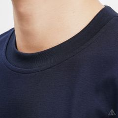 Áo thun cổ tròn thêu chữ RUBO