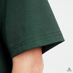 Áo thun cổ tròn thêu chữ RUBO