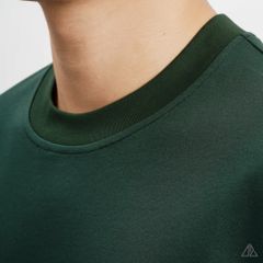 Áo thun cổ tròn thêu chữ RUBO