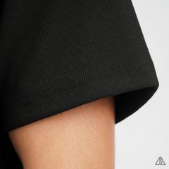 Áo polo fom rộng cổ V phối túi