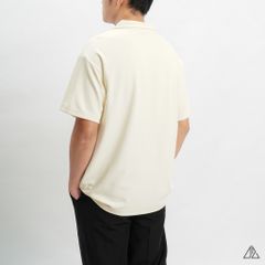 Áo polo fom rộng cổ V phối túi