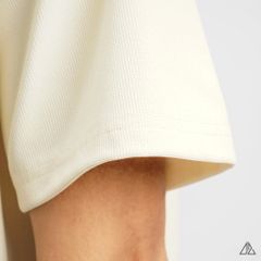 Áo polo fom rộng cổ V phối túi