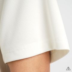 Áo polo fom rộng cổ V phối túi