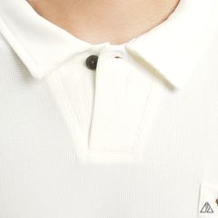 Áo polo fom rộng cổ V phối túi