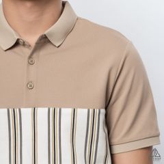 Polo phối viền sọc ngực