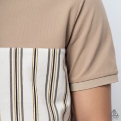 Polo phối viền sọc ngực