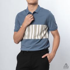 Polo phối viền sọc ngực