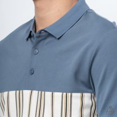 Polo phối viền sọc ngực