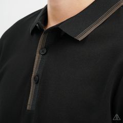 Áo polo bo phối viền cổ