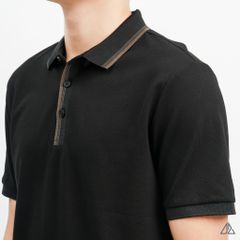 Áo polo bo phối viền cổ