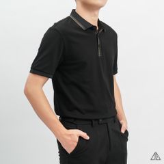 Áo polo bo phối viền cổ