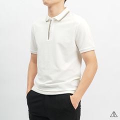 Áo polo bo phối viền cổ