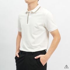Áo polo bo phối viền cổ