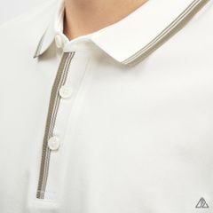 Áo polo bo phối viền cổ