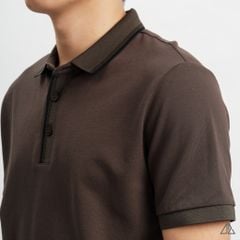 Áo polo bo phối viền cổ