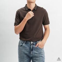 Áo polo bo phối viền cổ