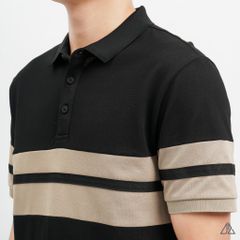 Áo polo viền phối viền tay ngực