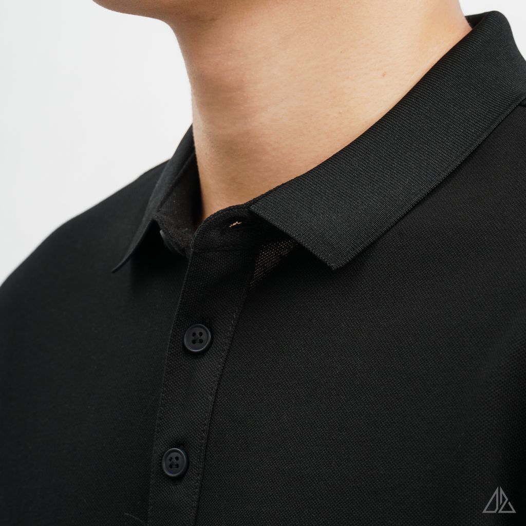 Áo polo viền phối viền tay ngực