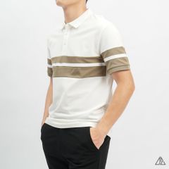 Áo polo viền phối viền tay ngực