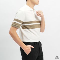 Áo polo viền phối viền tay ngực