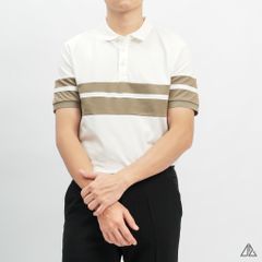 Áo polo viền phối viền tay ngực