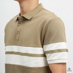 Áo polo viền phối viền tay ngực
