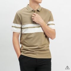 Áo polo viền phối viền tay ngực