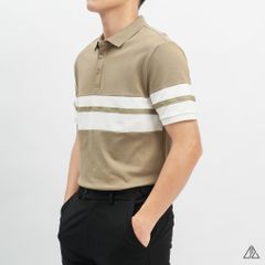 Áo polo viền phối viền tay ngực