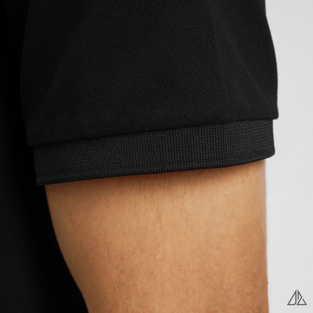 Áo polo viền vai thêu số 3