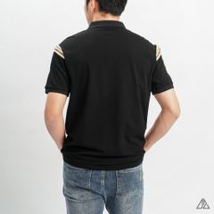 Áo polo viền vai thêu số 3