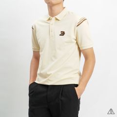 Áo polo viền vai thêu số 3