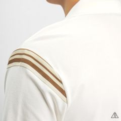 Áo polo viền vai thêu số 3