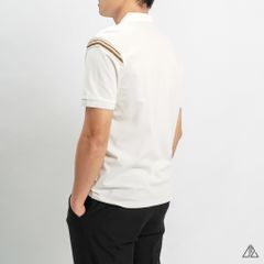 Áo polo viền vai thêu số 3