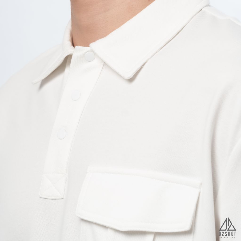 Polo form rộng phối túi hộp