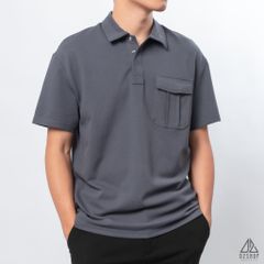 Polo form rộng phối túi hộp