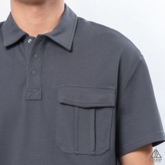 Polo form rộng phối túi hộp