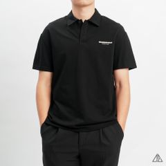 Áo polo fom rộng in lưng