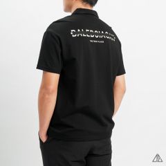 Áo polo fom rộng in lưng