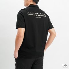 Áo polo fom rộng in lưng