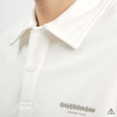 Áo polo fom rộng in lưng