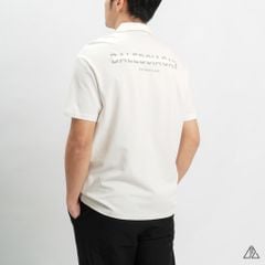 Áo polo fom rộng in lưng
