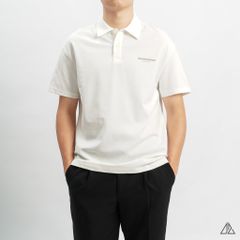 Áo polo fom rộng in lưng