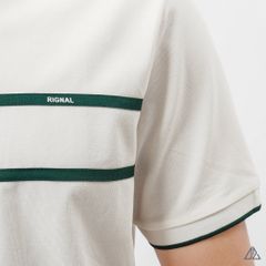Áo polo phối 2 sọc ngực xanh lá