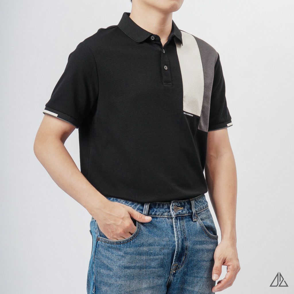 Áo polo phối ngực trái 3 màu ART