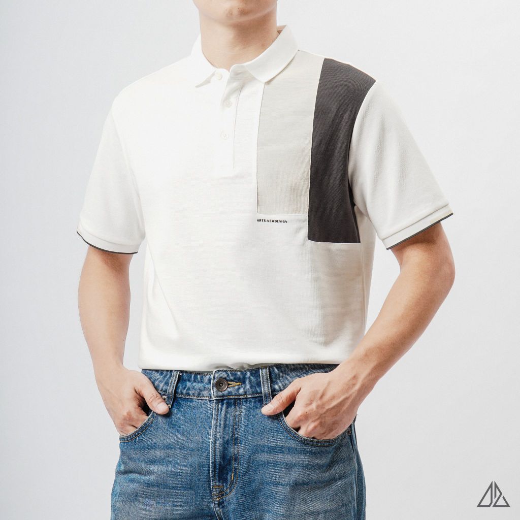 Áo polo phối ngực trái 3 màu ART