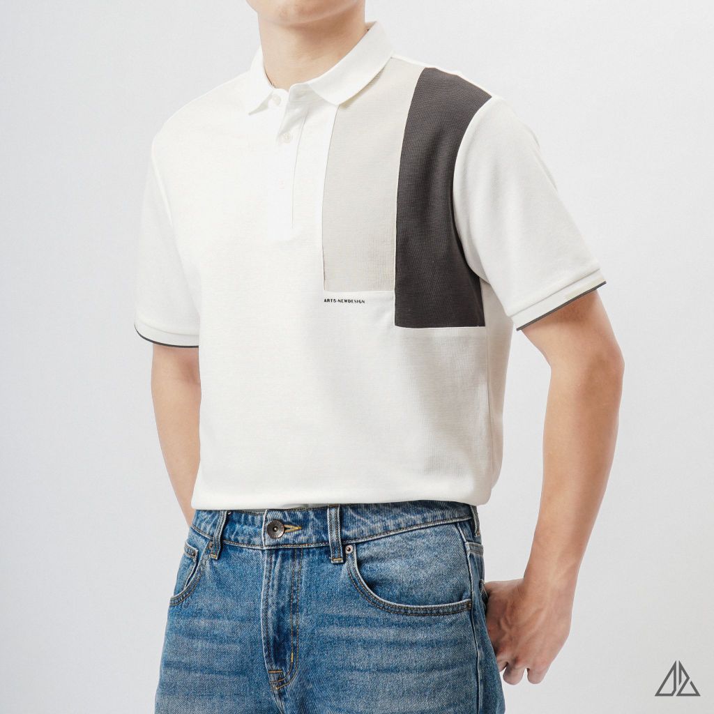 Áo polo phối ngực trái 3 màu ART