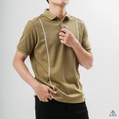Áo polo phối 2 sọc đứng ngực